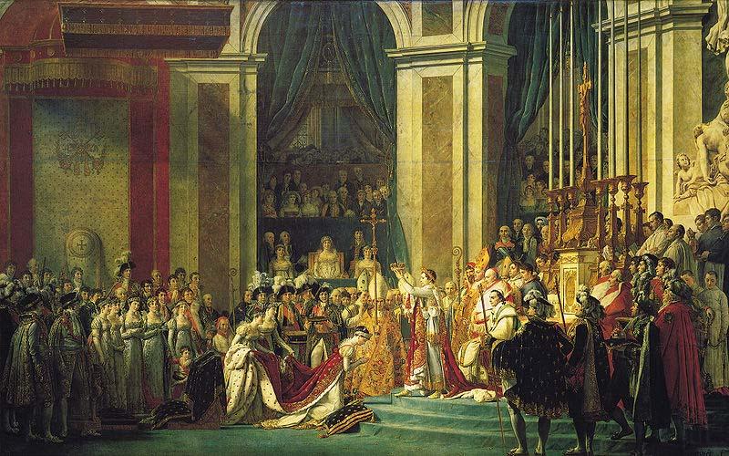 Jacques-Louis David The Coronation of Napoleon oil painting picture